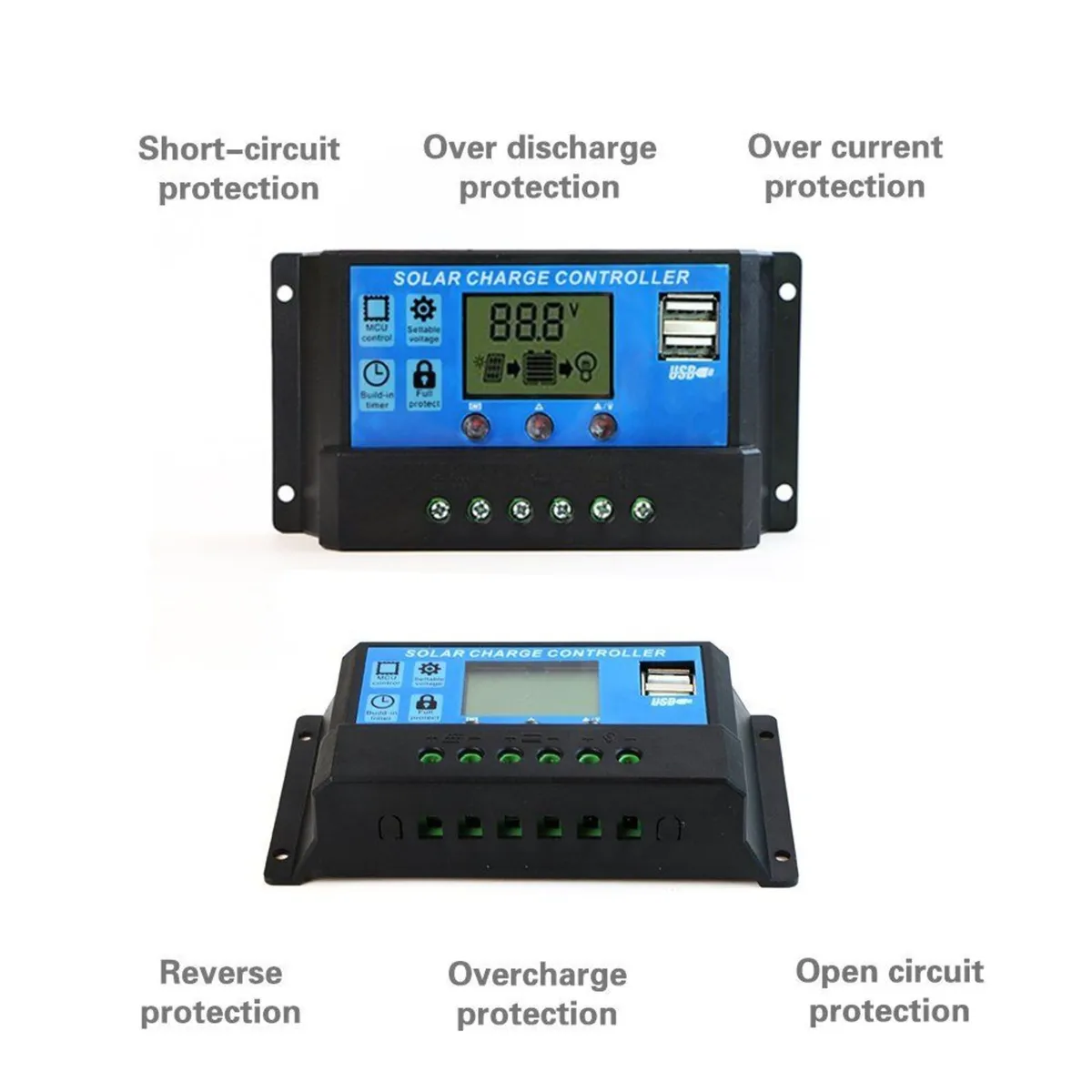 Solar Charge Controller 12V/24V 30Amp for Camper - Image 2