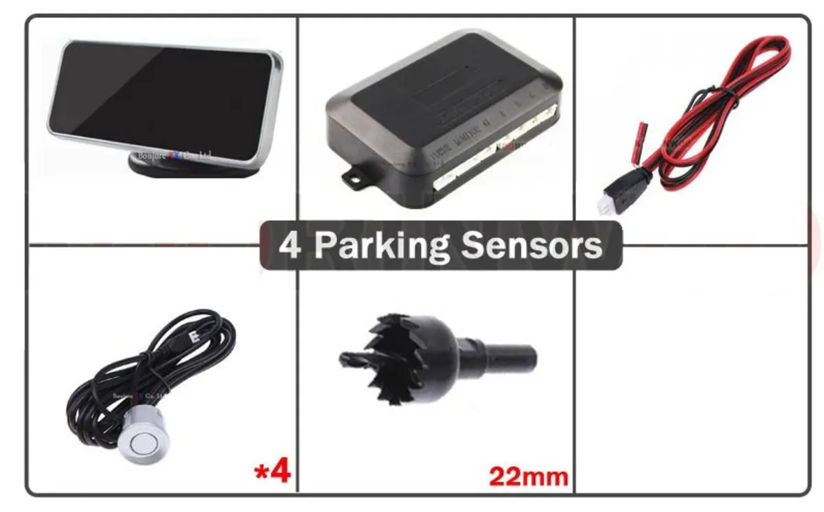 Ultrasonic Parking Sensor Kit for car Van Camper 4