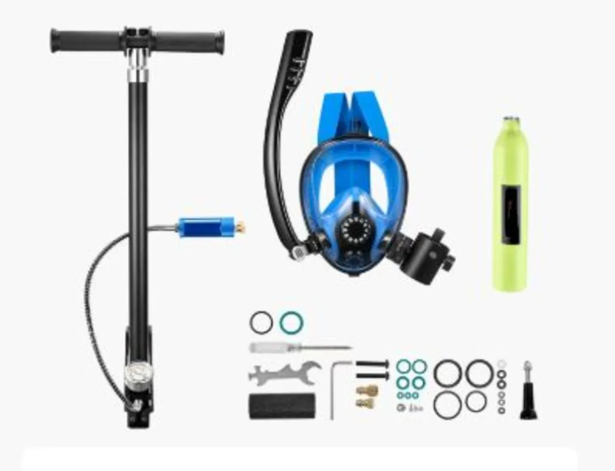 Mini Scuba Tank with Sub-Mask,0.5L Portable Diving - Image 2
