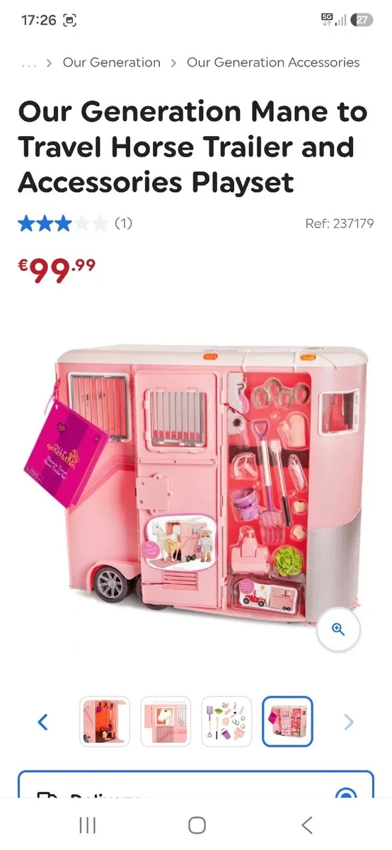Our Generation Mane to Travel Horse Trailer and Ac - Image 1