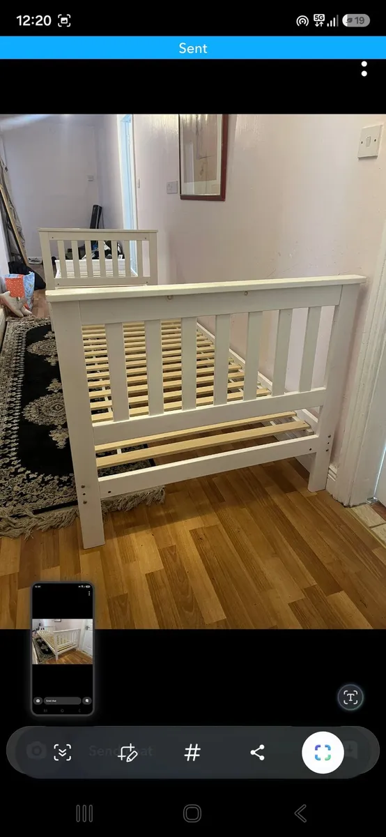 SOLID WOOD TWIN BEDS SINGLE - Image 1