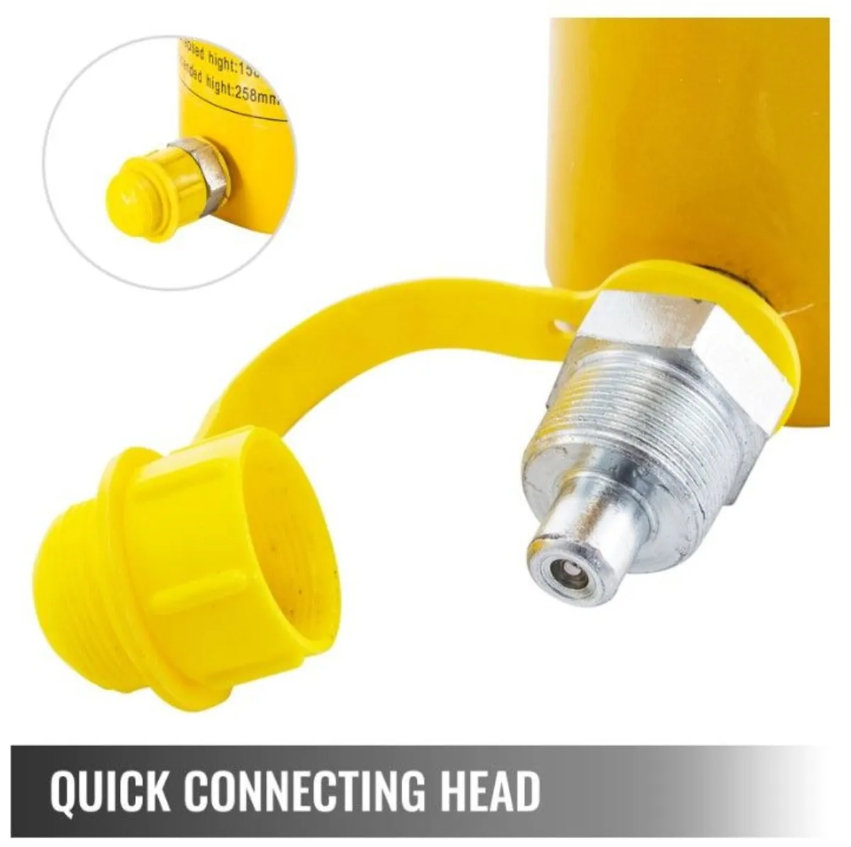 20T 100mm Hollow Plunger Hydraulic Cylinder Jack - Image 3