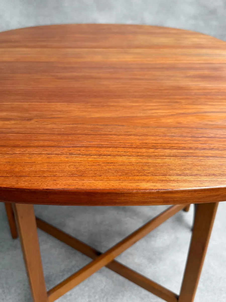 Mid-Century Drop Leaf Dining Table - Image 4