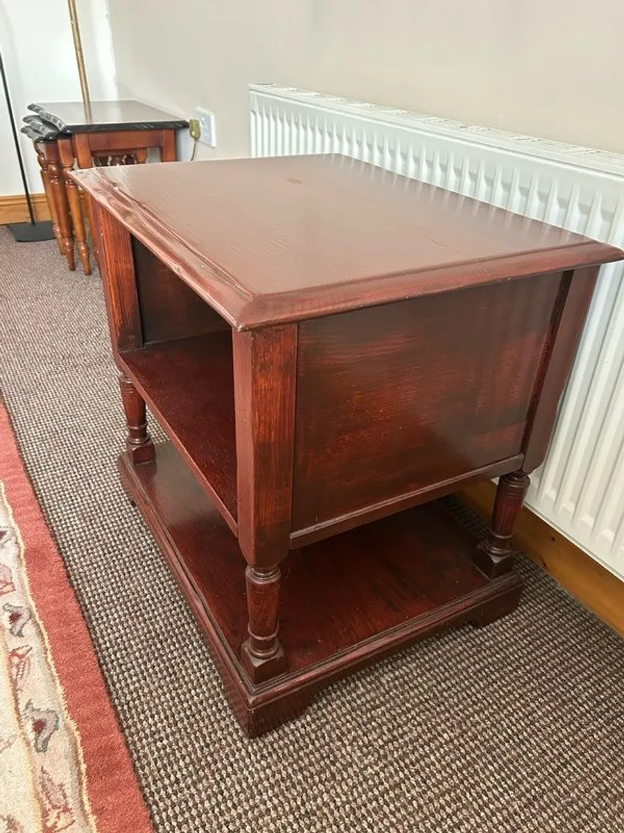End Table/ Entertainment/Book shelf - Image 4