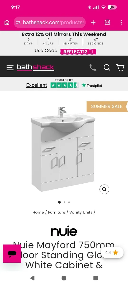 Bathroom sink unit - Image 1