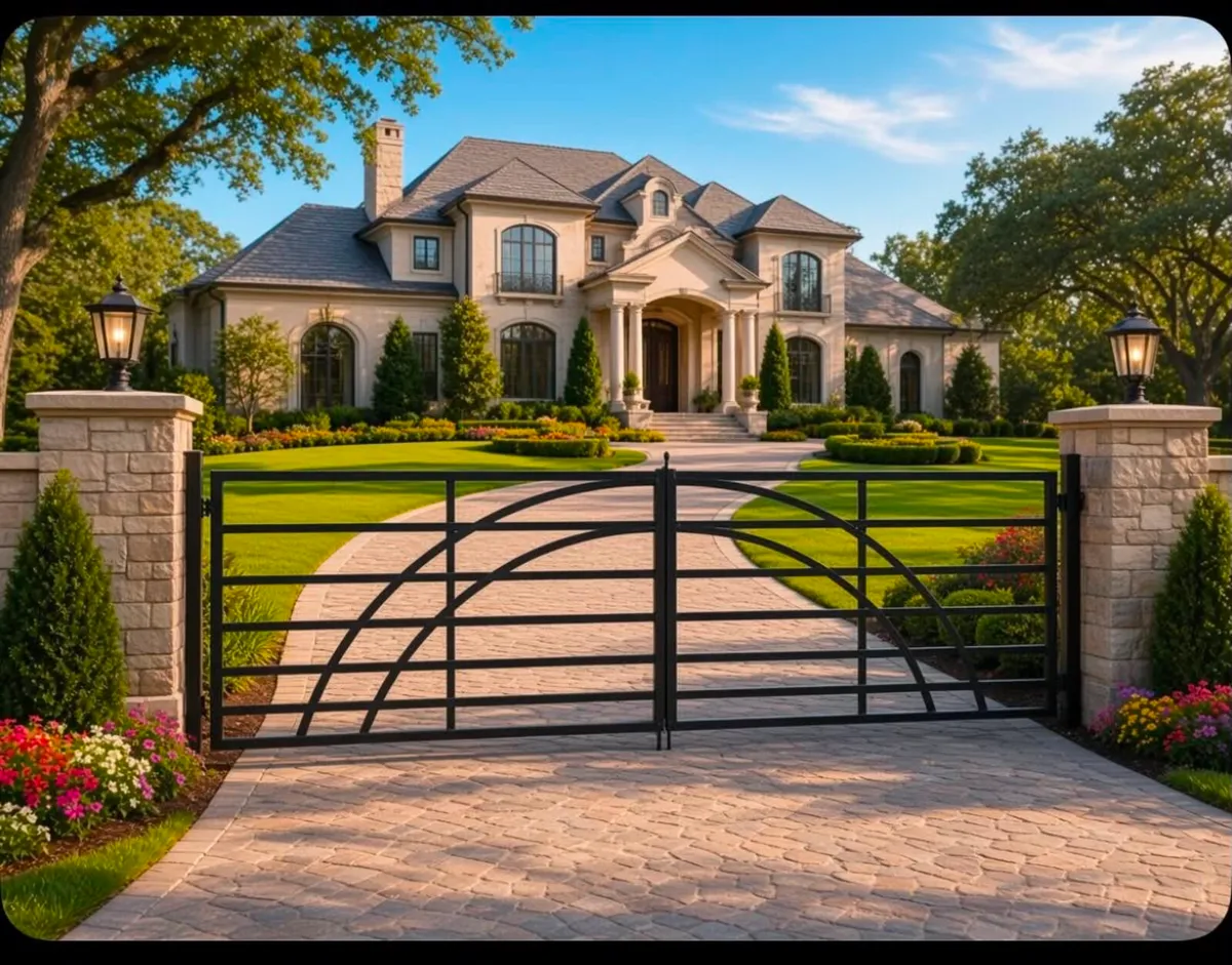 Beautiful pair wrought iron gates - Image 1