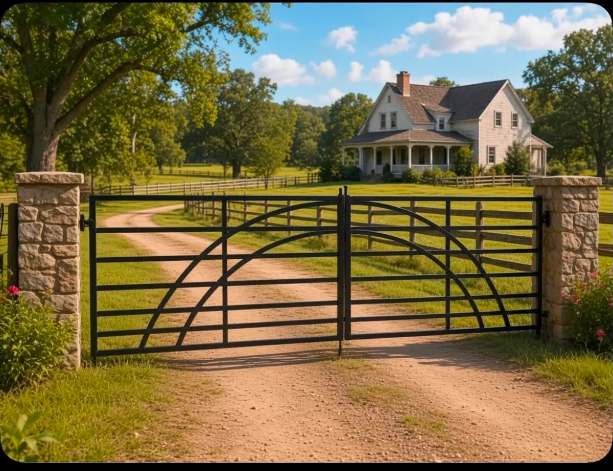 Beautiful pair wrought iron gates - Image 2