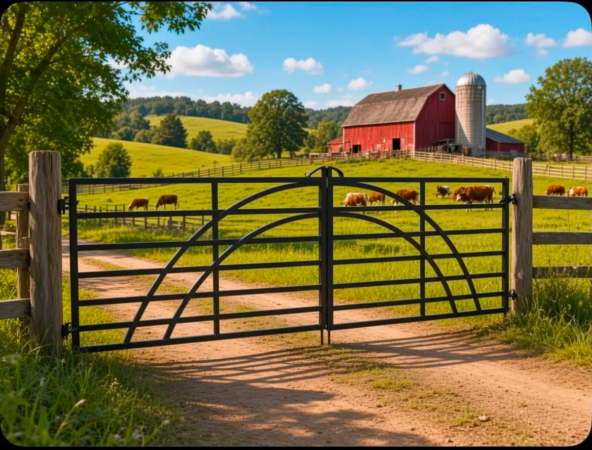 Beautiful pair wrought iron gates - Image 3