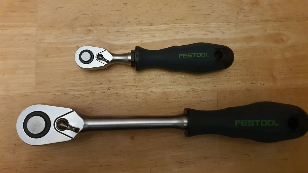 Festool 1/4" + 1/2" Ratchet Wrenches - Image 1