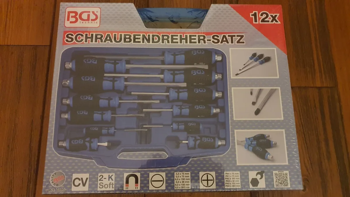 12pcs Heavy Duty BGS Screwdriver set - Image 2