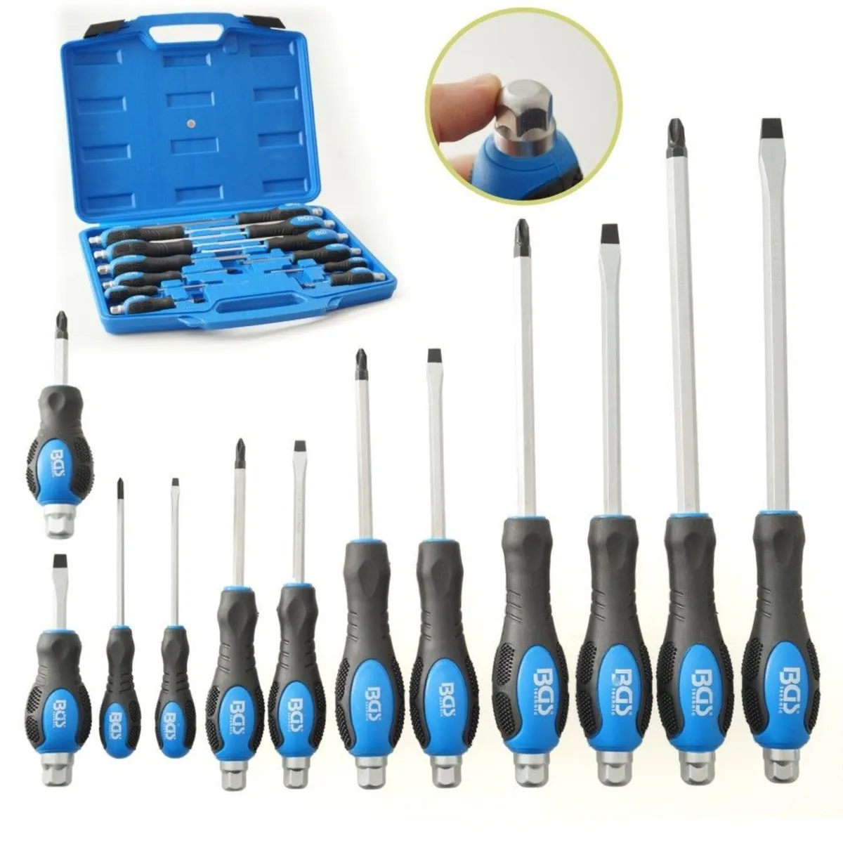 12pcs Heavy Duty BGS Screwdriver set - Image 3