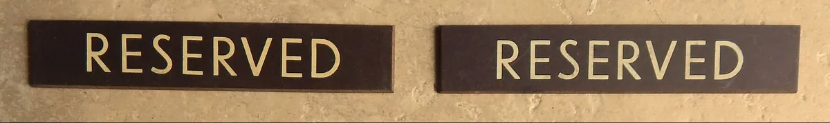Selection of Small Vintage Bakelite Door Plaques - Image 3