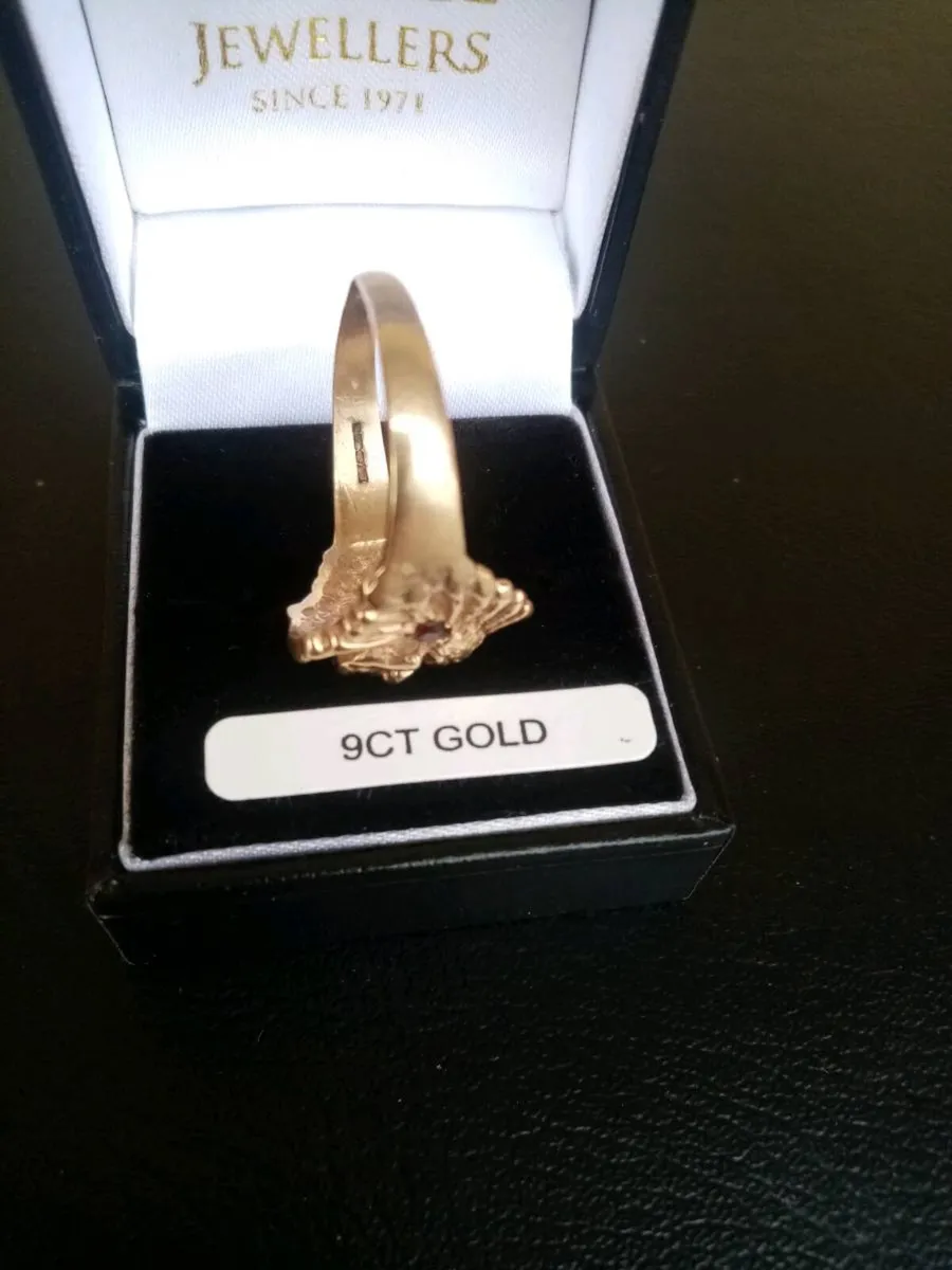 Vintage 9ct Gold Indian Chief Head Ring - Image 4