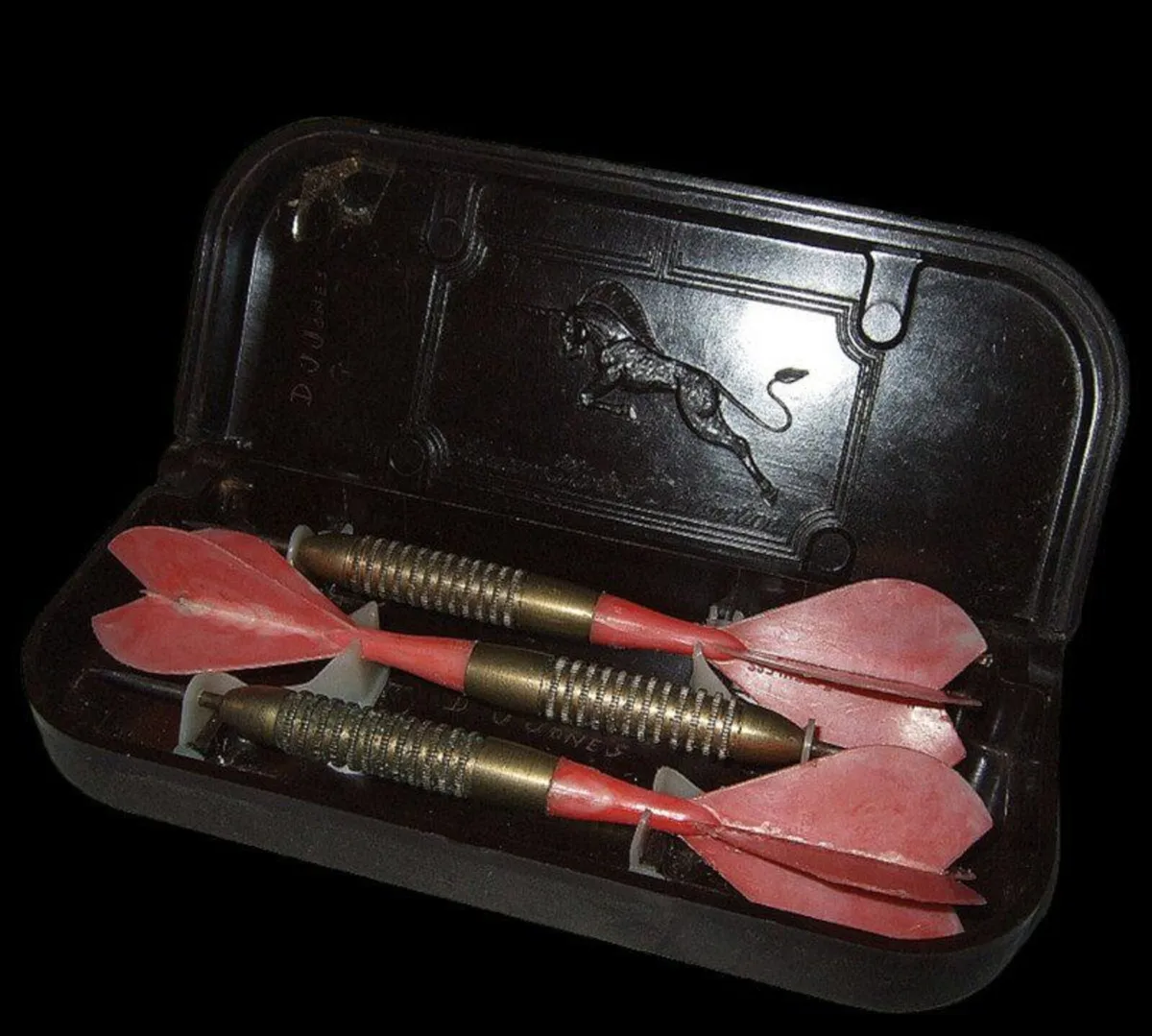 Vintage 1960s Brass Darts Set & Case-Pristine - Image 4