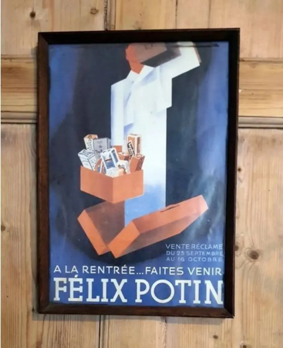 Framed Vintage Félix Potin Art Deco Ad' - Image 1
