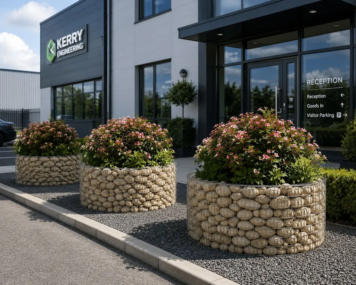3 x Round Gabions (90x40) FREE Delivery - Image 1