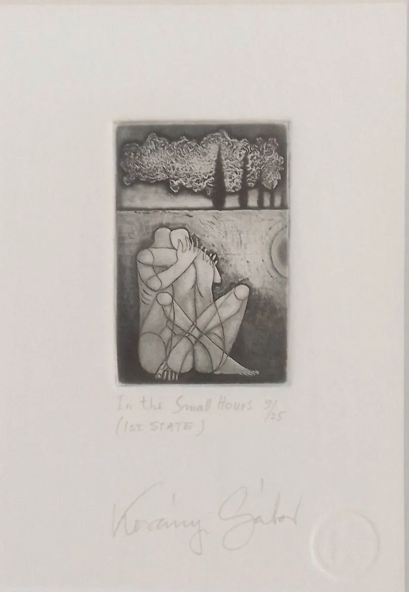 Korányi Gábor In The Small Hours Original Etching - Image 1