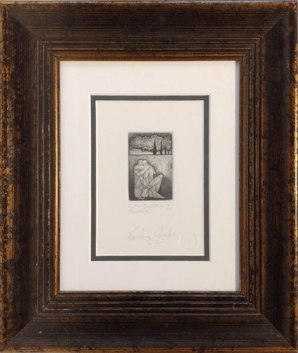 Korányi Gábor In The Small Hours Original Etching - Image 3