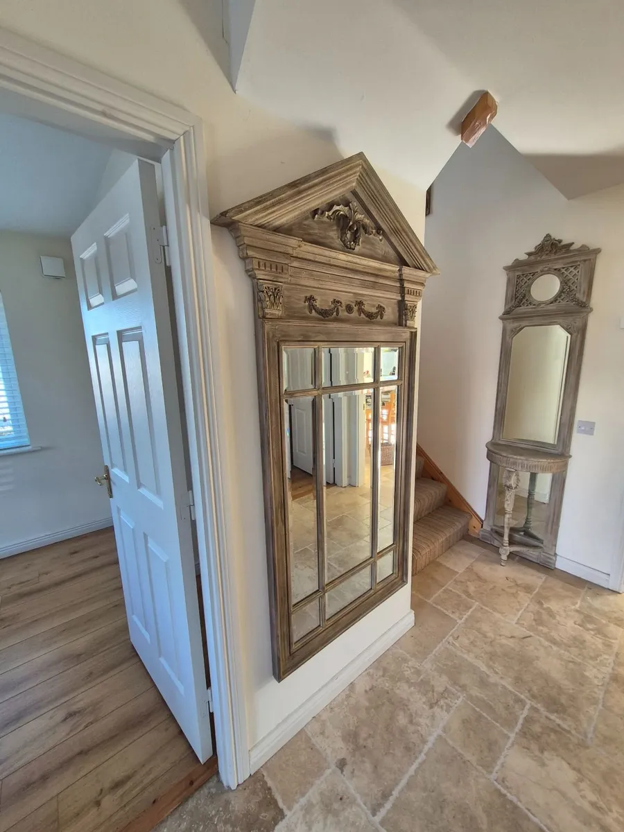 Large Ornate French-Style Wall Mirror - Image 1