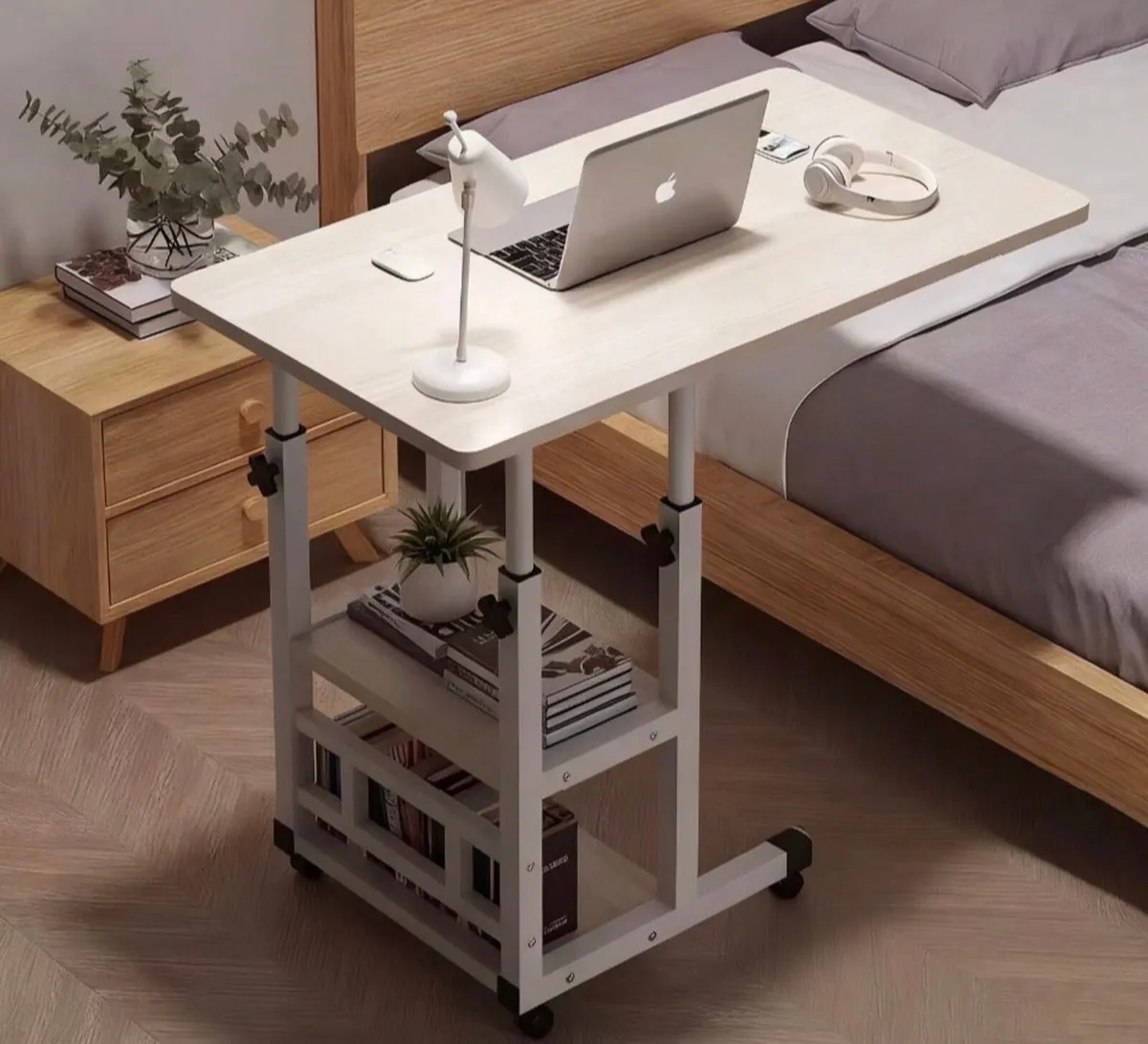 Height Adjustable Overbed Desk Table NEW - Image 1