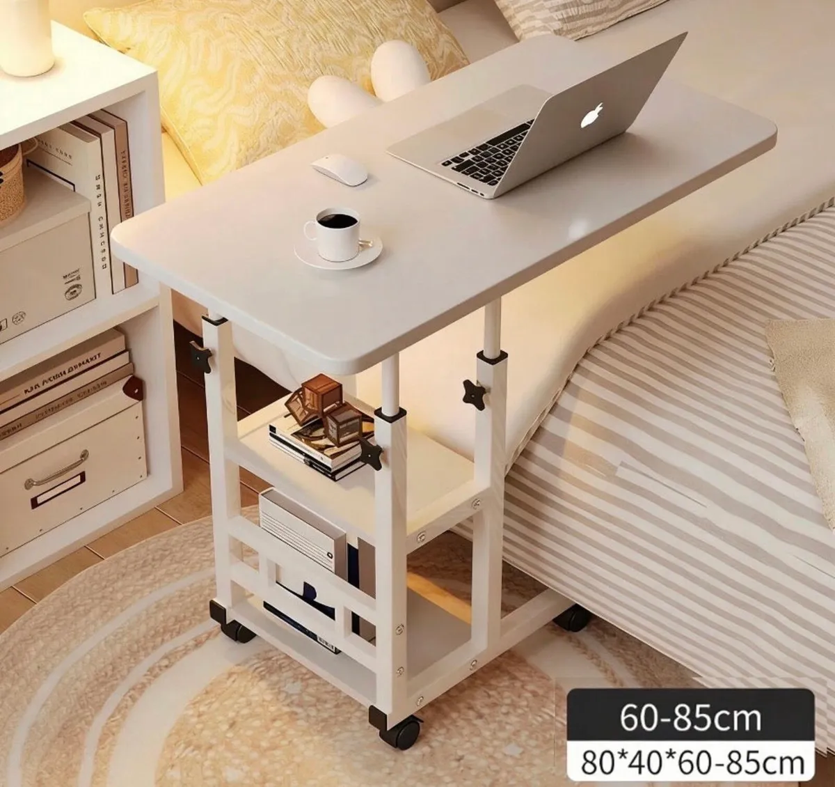 Height Adjustable Overbed Desk Table NEW - Image 3