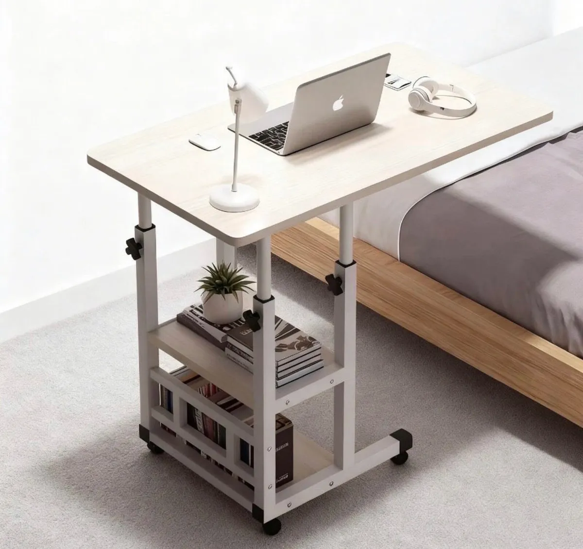 Height Adjustable Overbed Desk Table NEW - Image 4