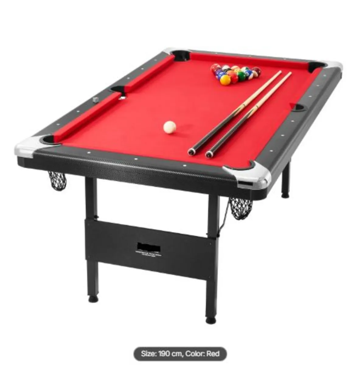 Billiards Table,192cm Pool Table,Portable Foldabl - Image 1
