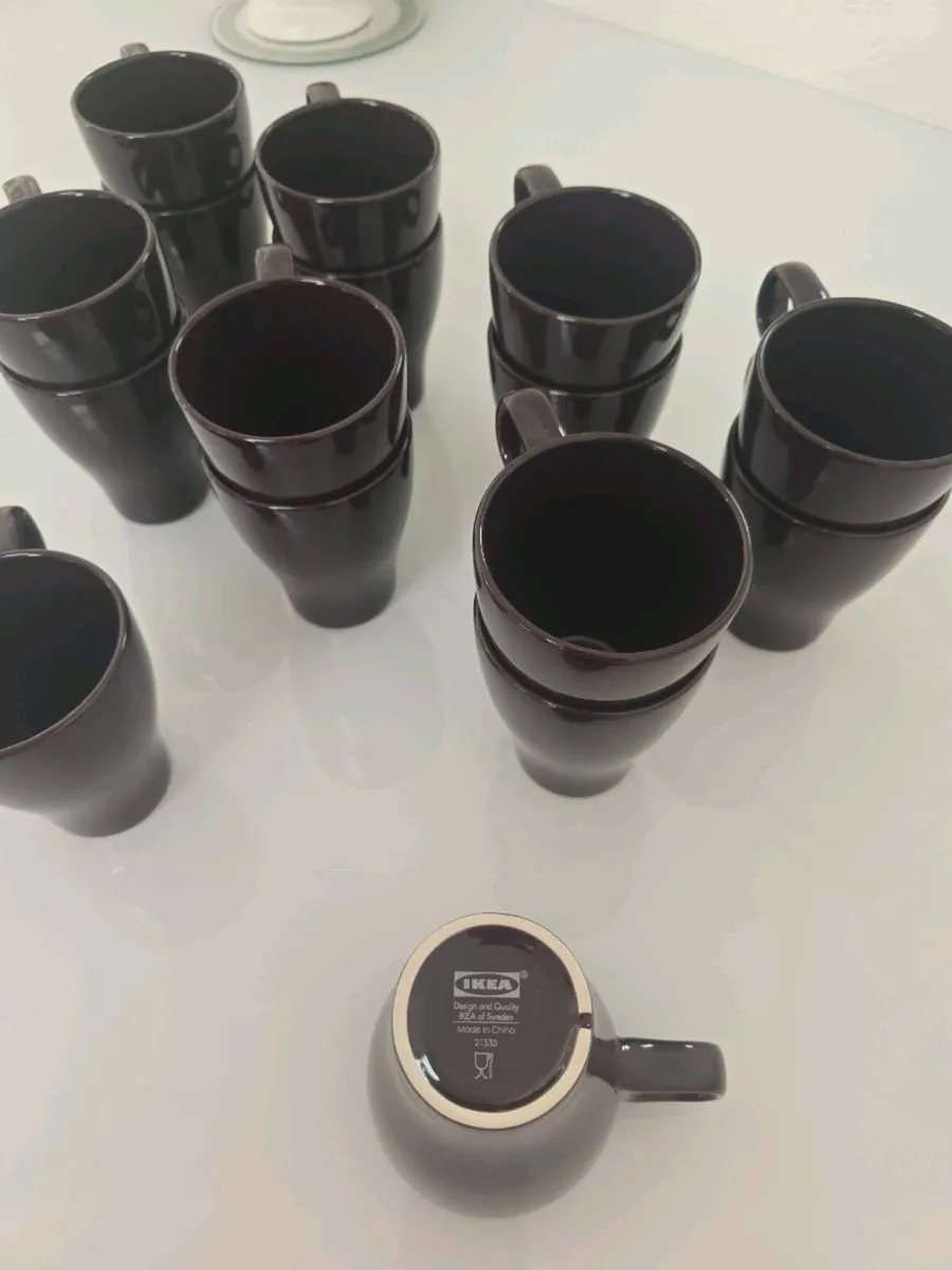 IKEA Coffee Cups / Mugs – 16 Pieces - Image 2