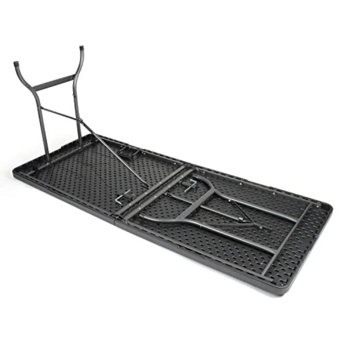 New Black 6ft x 2ft6 Folding Half Trestle Tables - Image 3