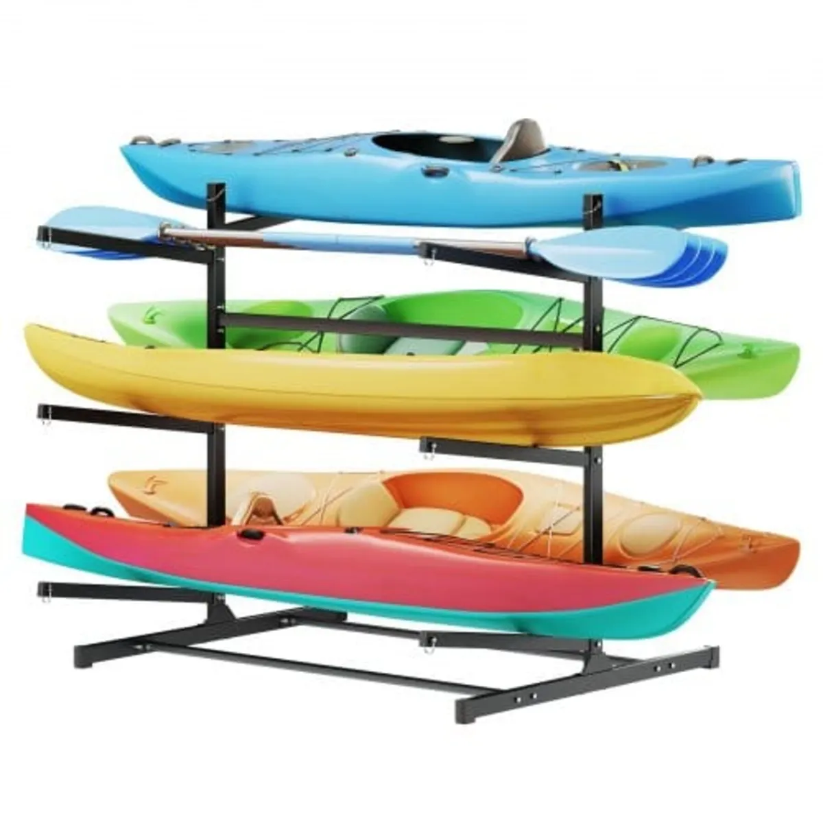 Kayak Storage Rack for 6 Kayaks, Holds 180 kg, Hea - Image 1