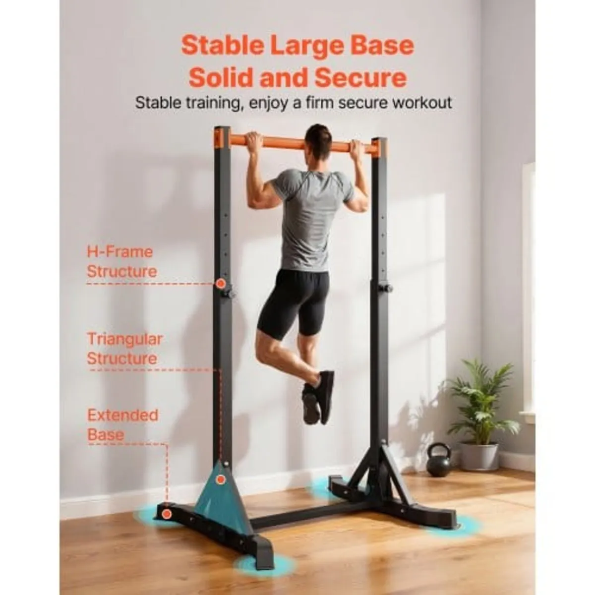Pull Up Bar, 150kg Capacity Portable Pullup Bar St - Image 2