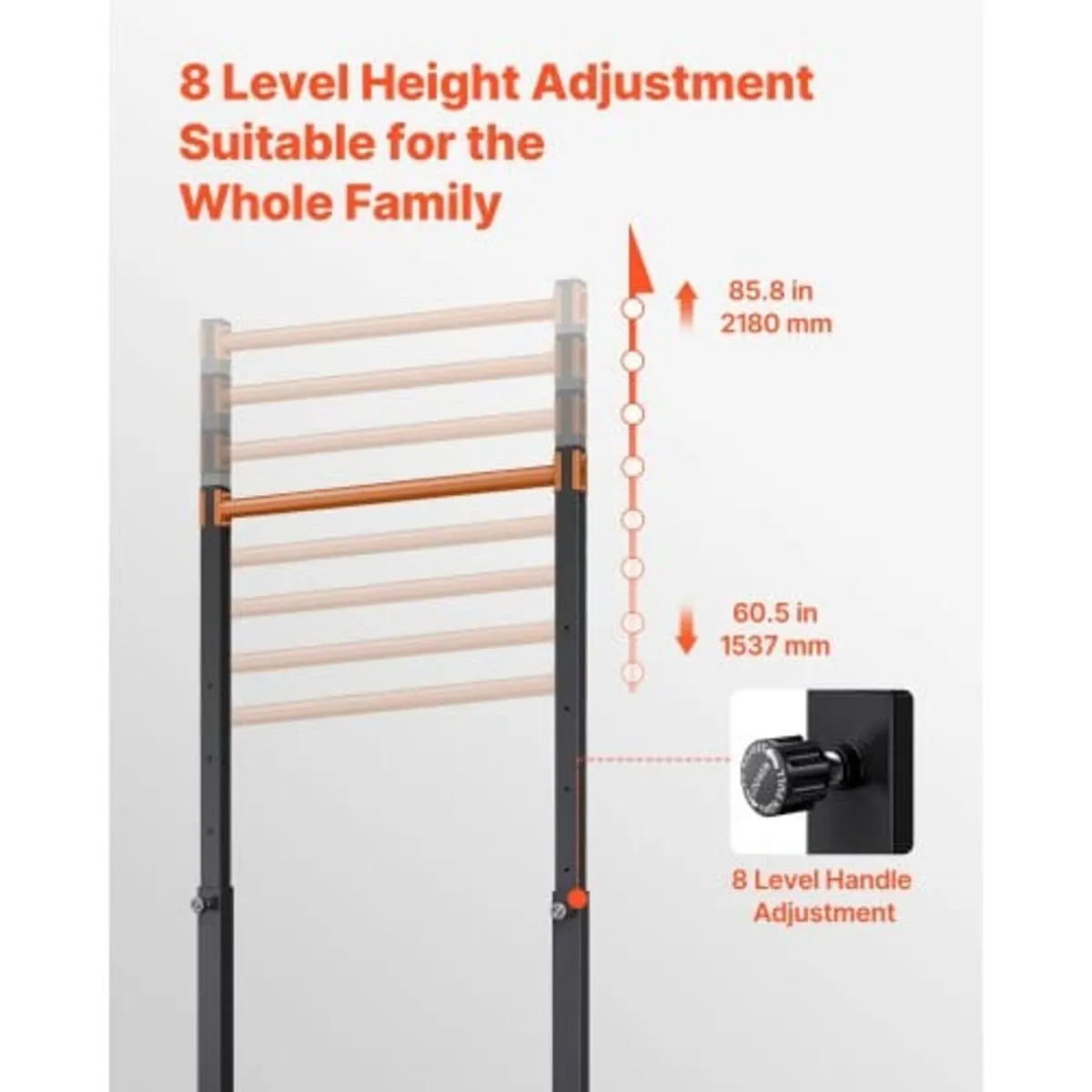 Pull Up Bar, 150kg Capacity Portable Pullup Bar St - Image 4