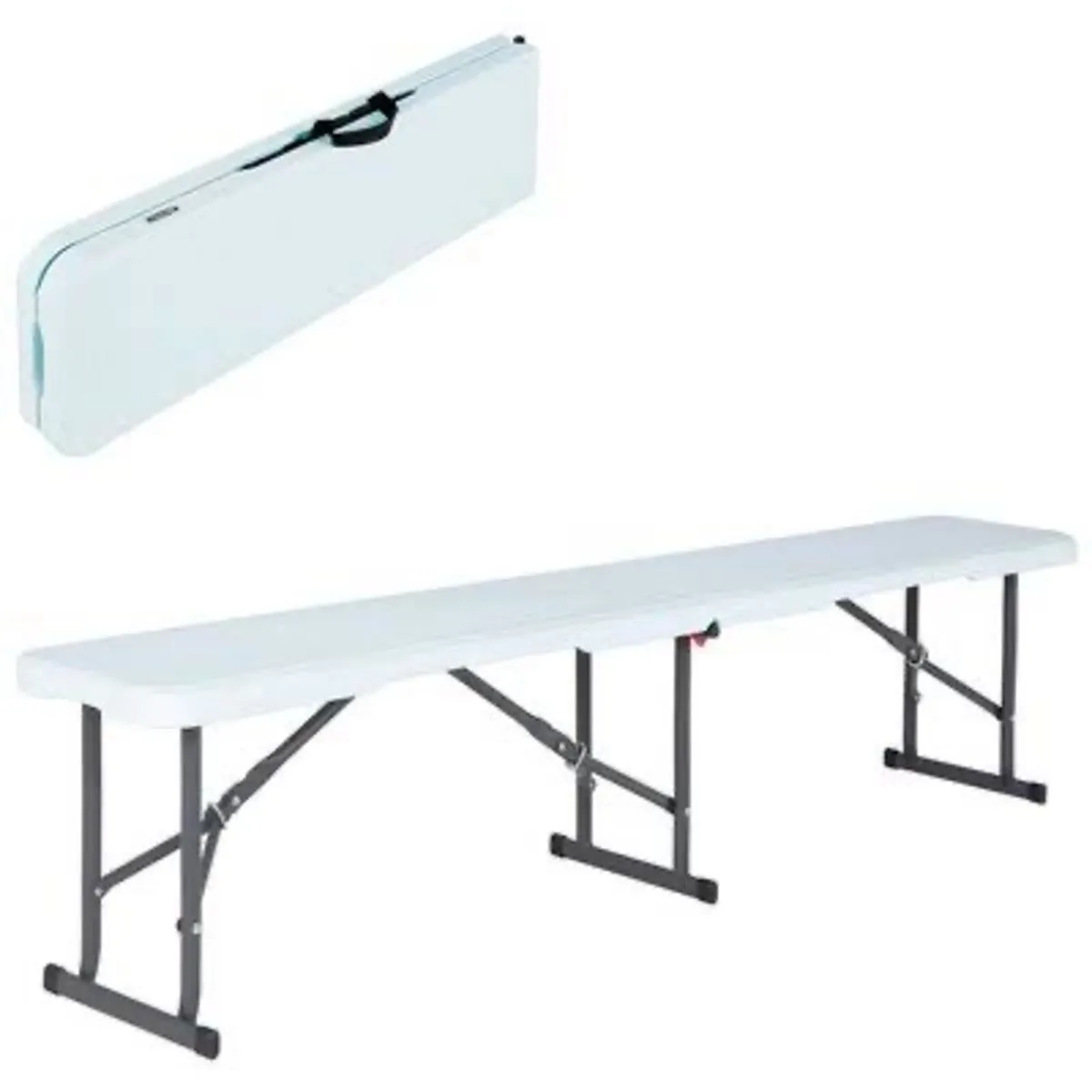 New 6ft Long Folding Half Benches - Image 1