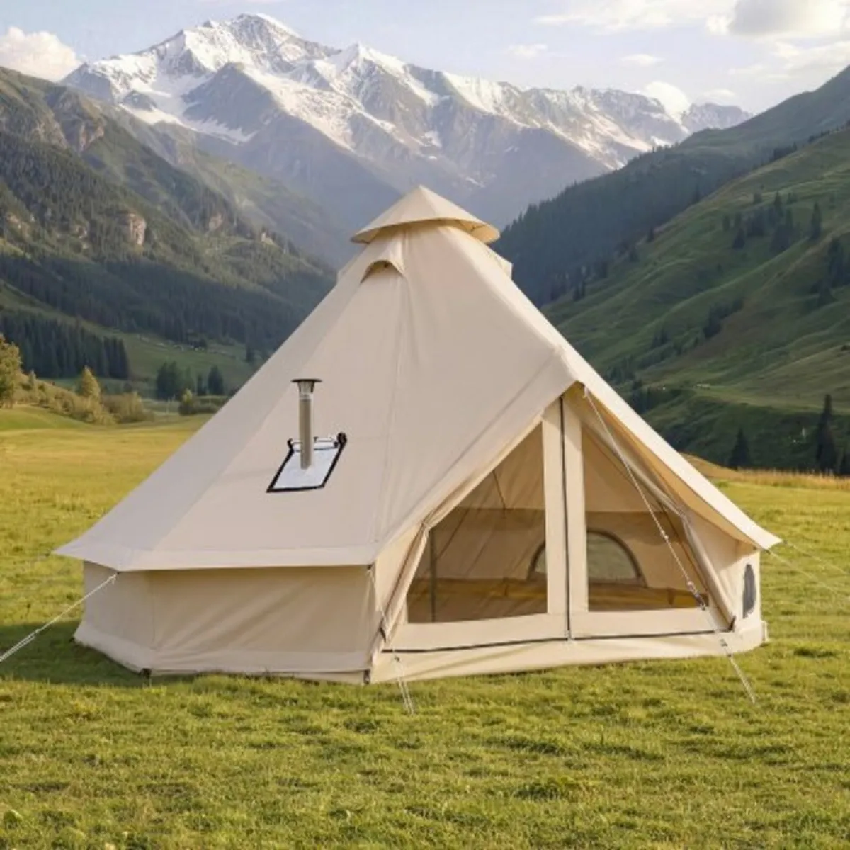 Oxford Bell Tent, 4 Seasons 3 m Yurt Tent for Camp - Image 1