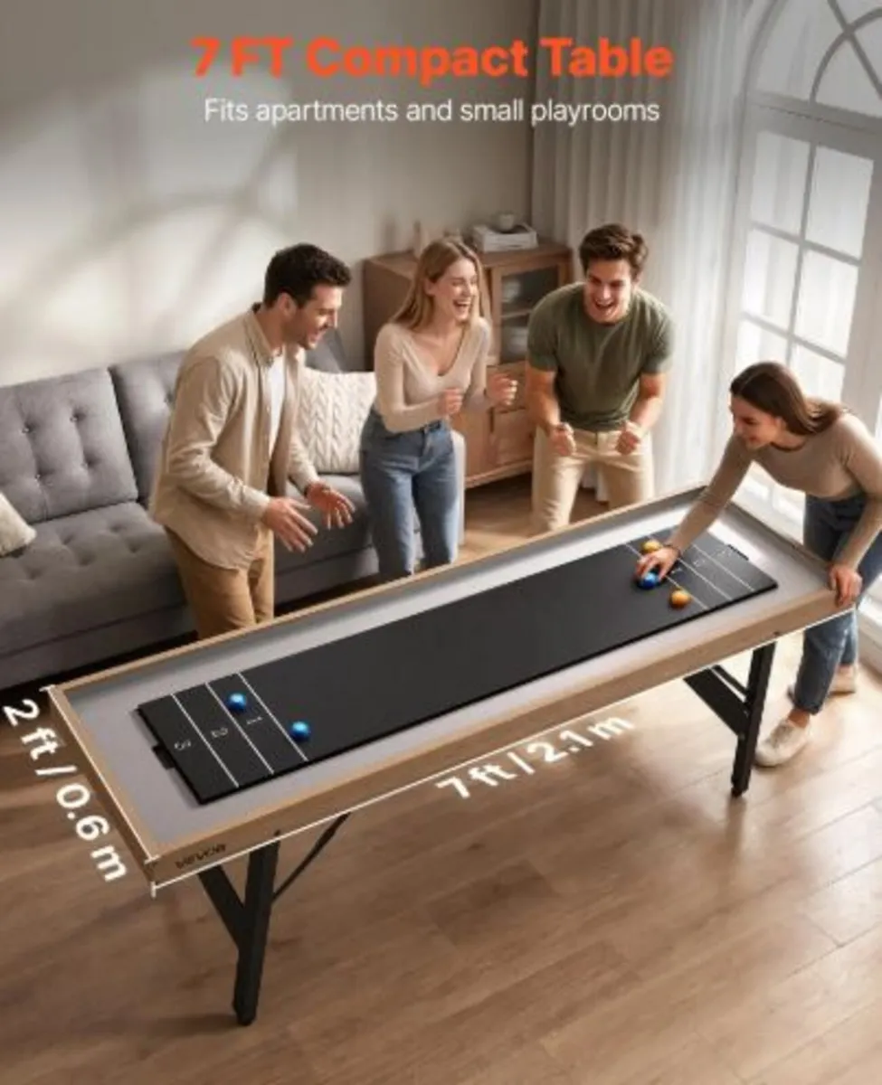2.1m Shuffleboard Table, 2 in 1 Shuffleboard - Image 2