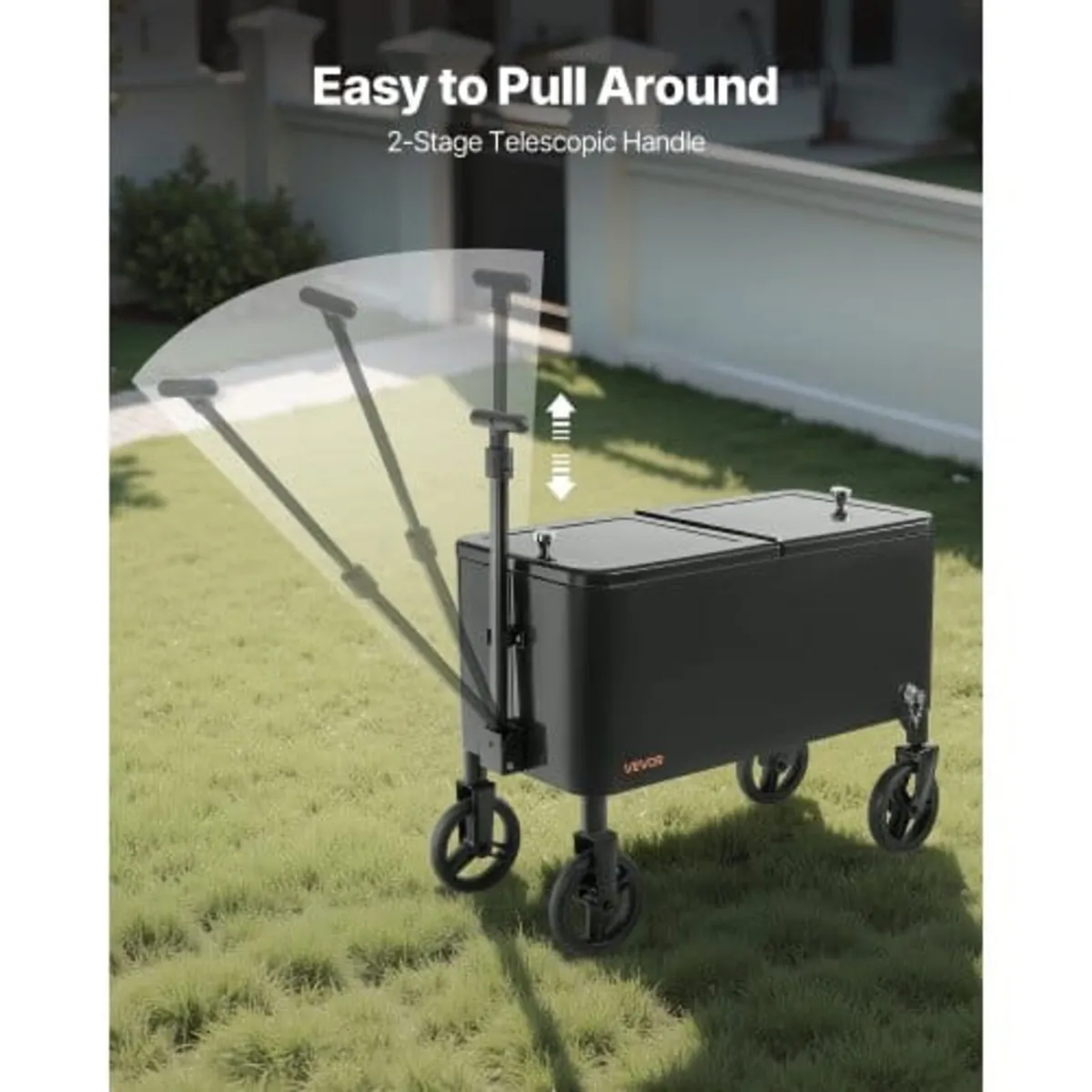75.71 L Rolling Ice Chest Cart, with 2-Stage Teles - Image 3