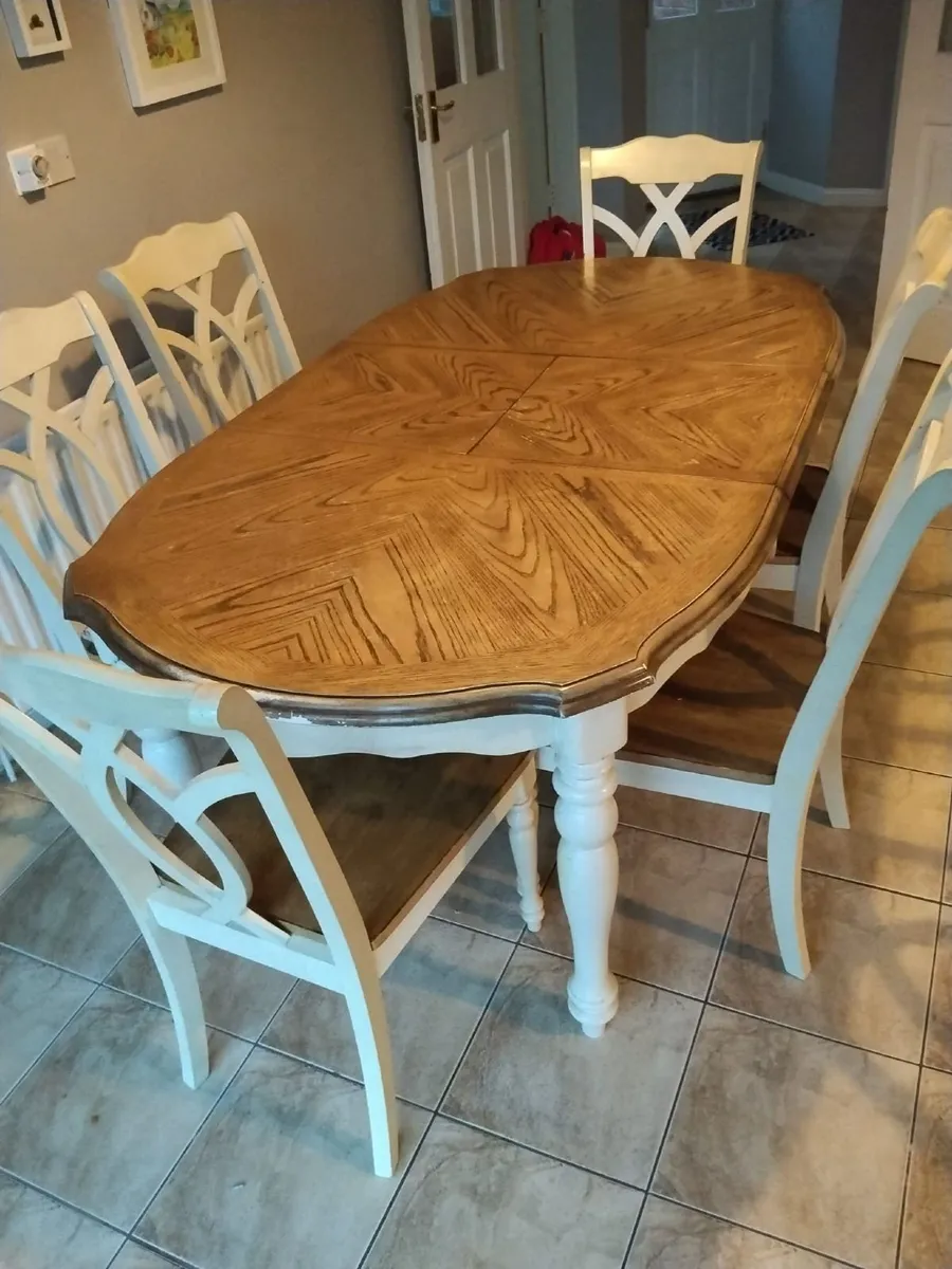 Solid Oak Kitchen Table - Image 2