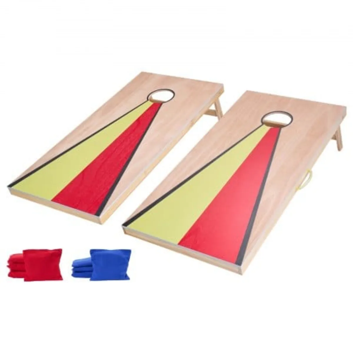 Cornhole Set, 4x2 ft Corn Hole Game Boards, Solid - Image 2