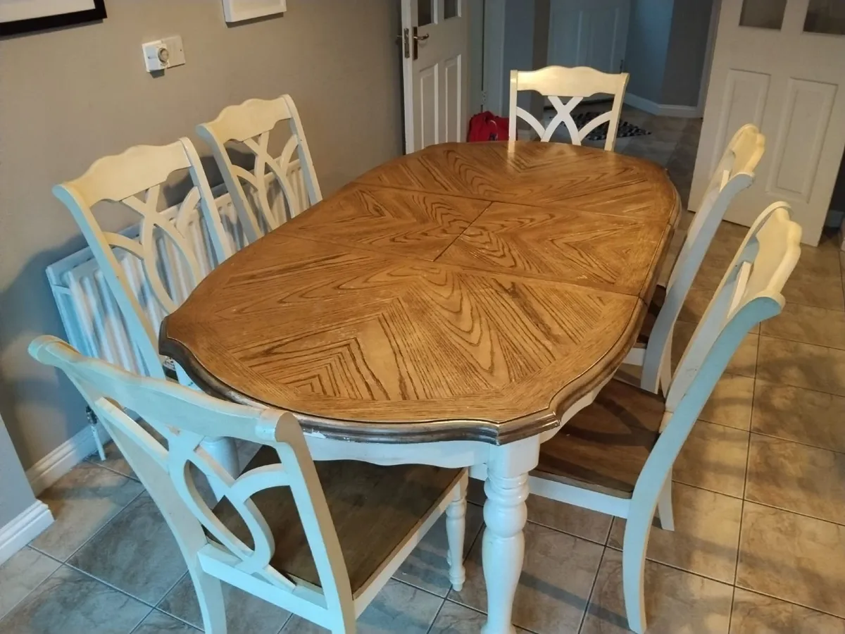 Solid Oak Kitchen Table - Image 1