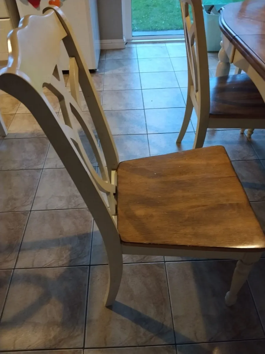 Solid Oak Kitchen Table - Image 3