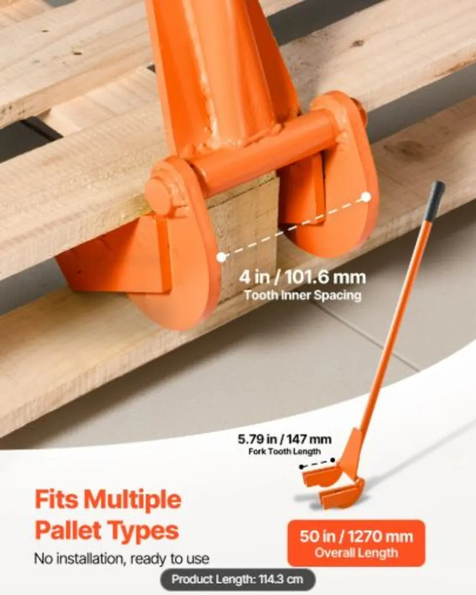 Pallet Buster Tool, 1 m Carbon Steel Handle Wreck - Image 2