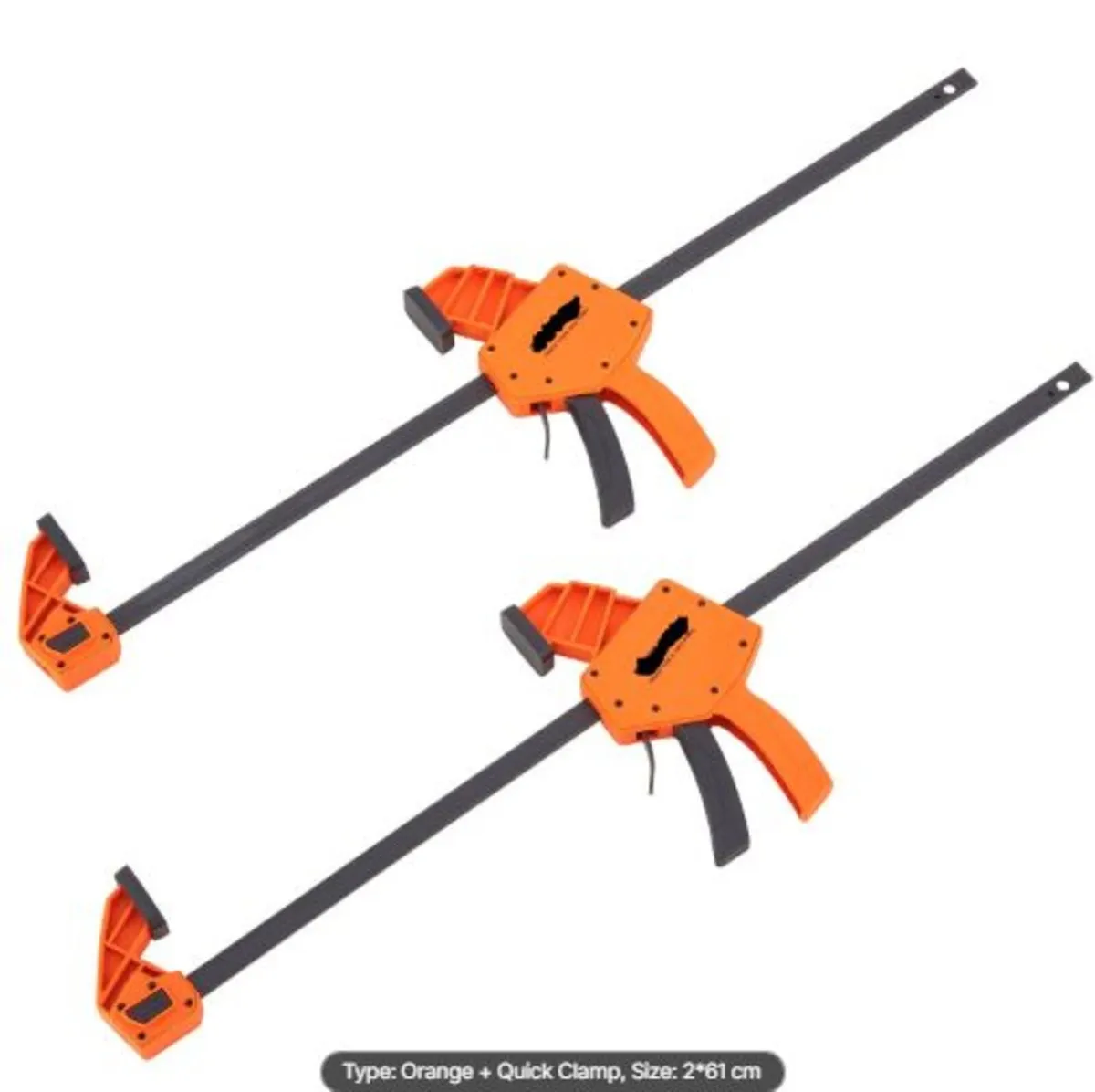 Bar Clamps for Woodworking, 2-Pack 24" One-Handed - Image 1
