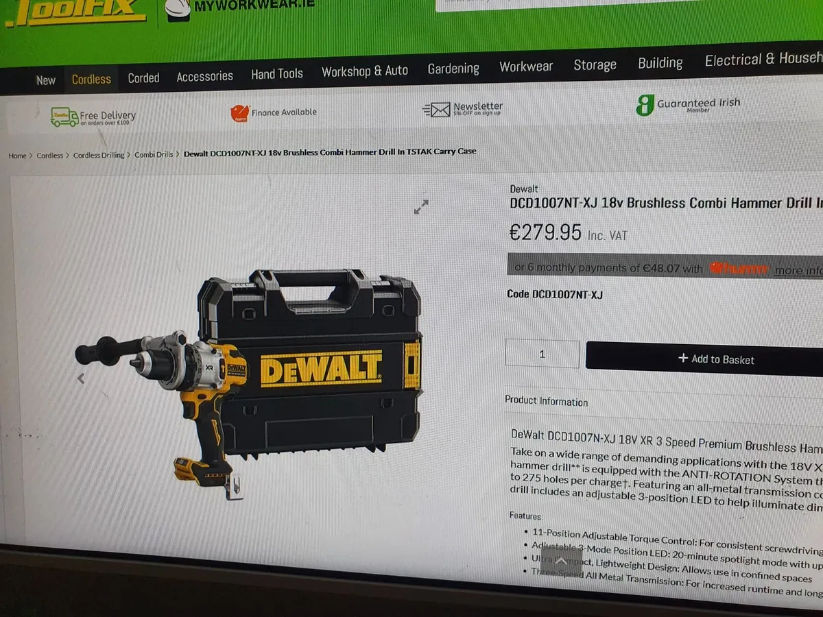 169Nm 18V Dewalt Most Powerful Hammer Drill - Image 3