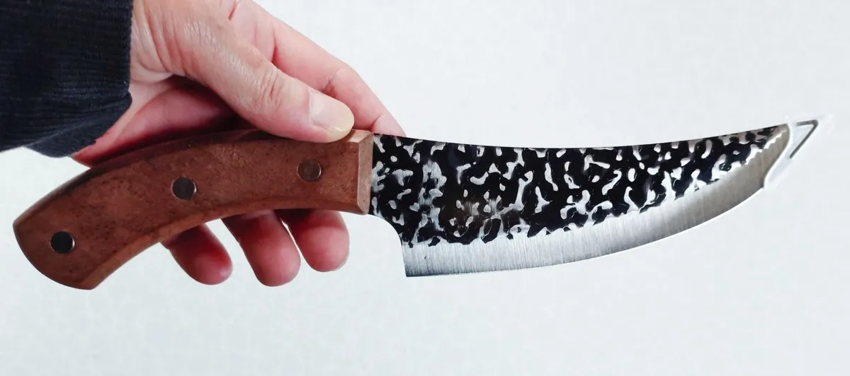 TWO KITCHEN KNIVES WITH SHEATHS (NEW). - Image 3