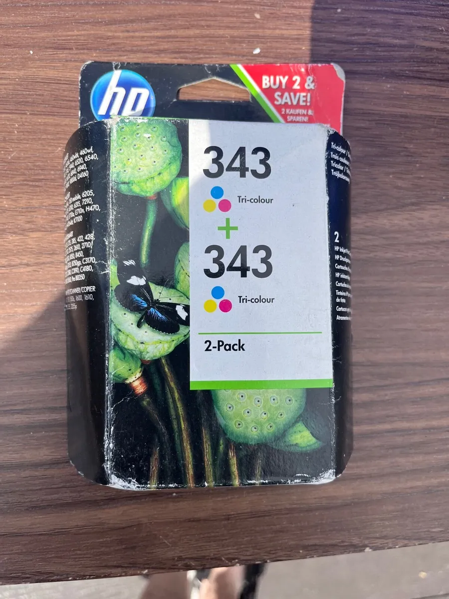 Set of two pack of 343 Colour Ink Cartridges