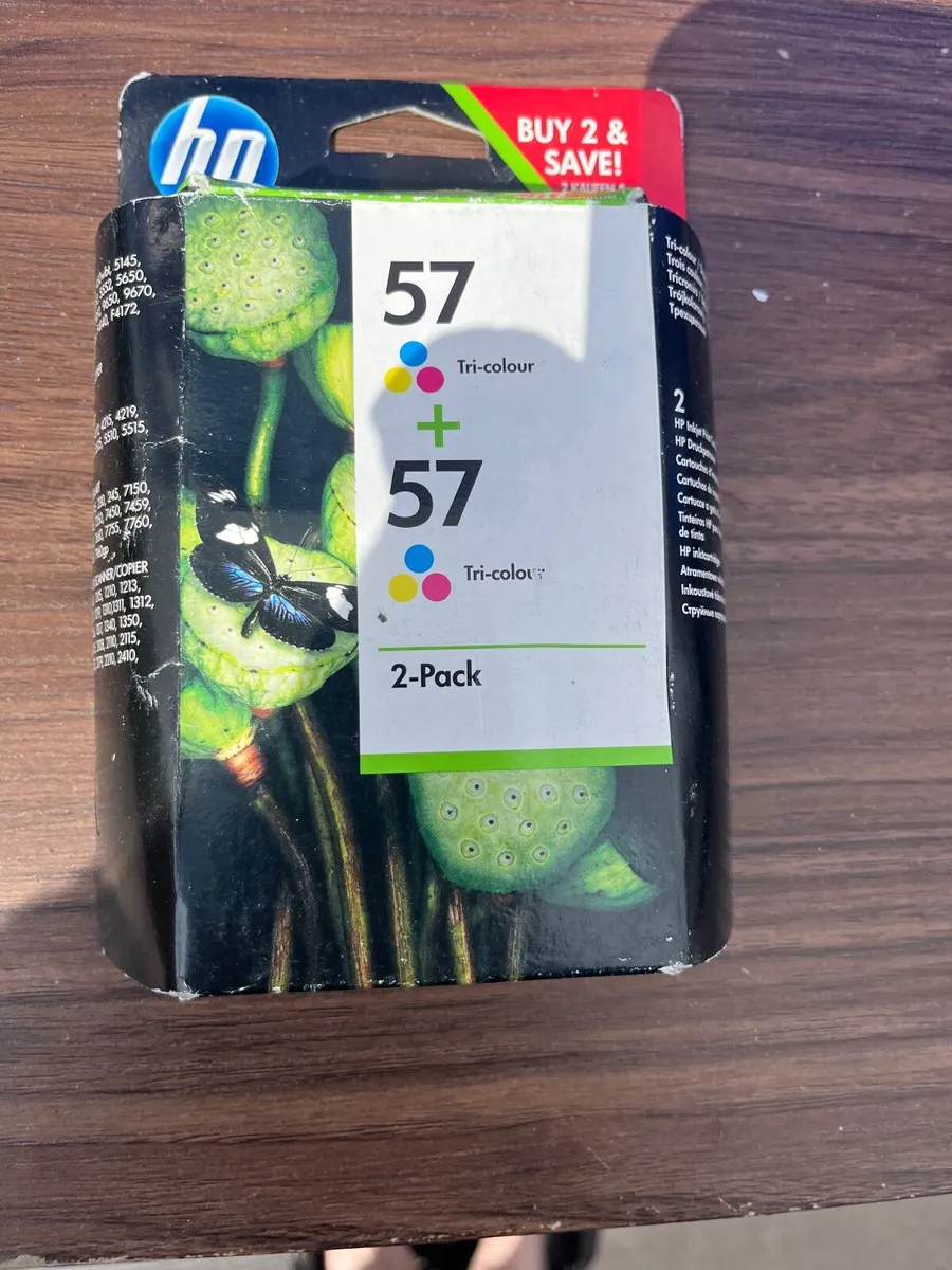 HP 57 Double Pack of two Colour  Ink Cartridges