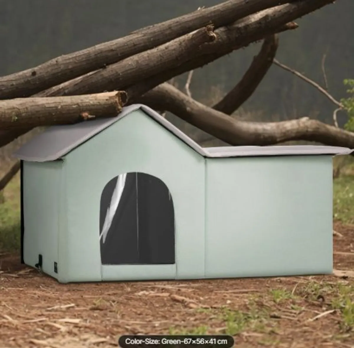 Heated Cat House, Outdoor Kitty Shelter, - Image 4