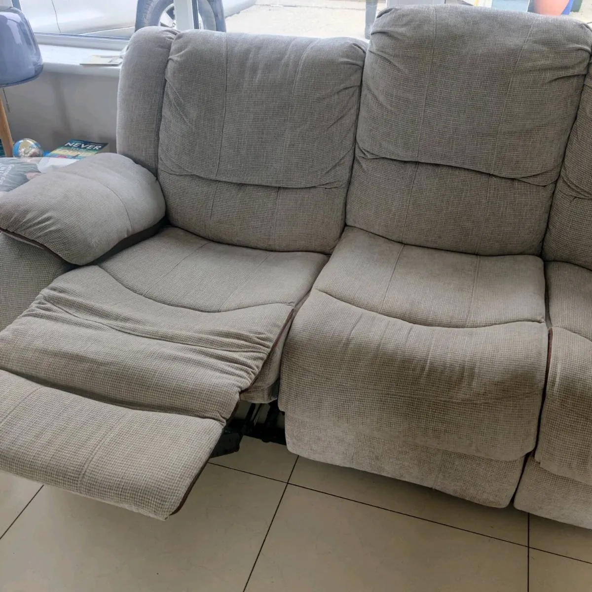 Sofa, coffee table, floor lamp, dining chairs - Image 2