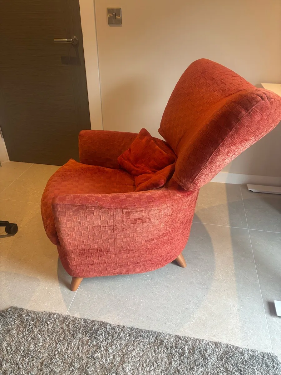Two Fama make high back armchairs - Image 3