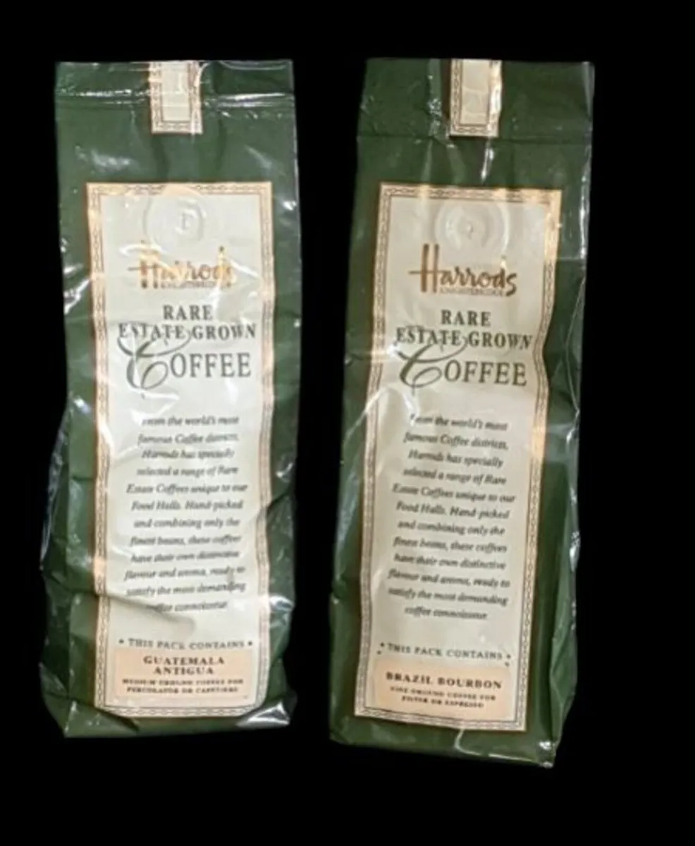 Vintage Harrods Knightsbridge Coffee Bags–Unopened - Image 4